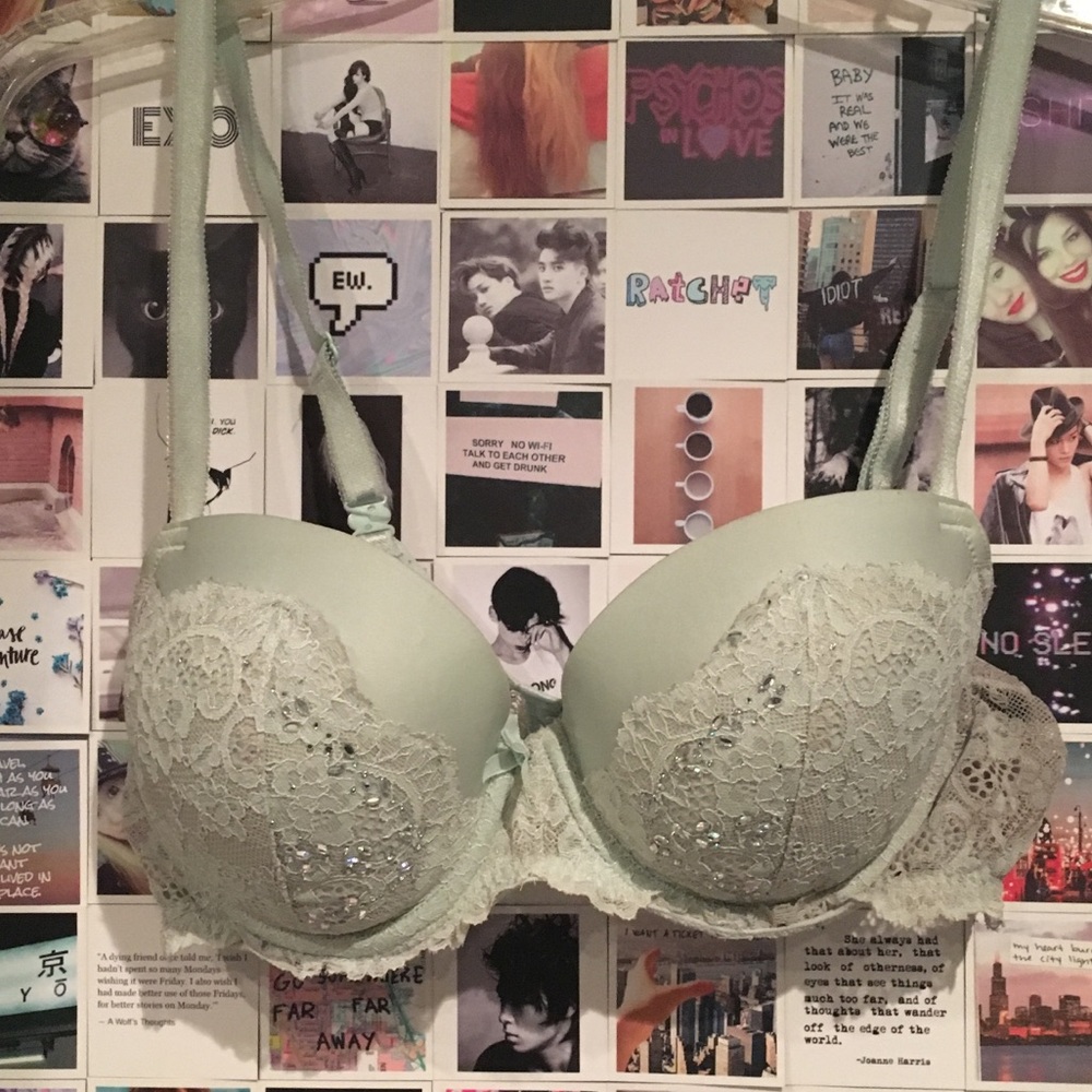 VS rhinestone bra